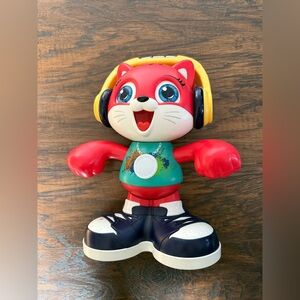 Red Cat Learning Toy with Headphones